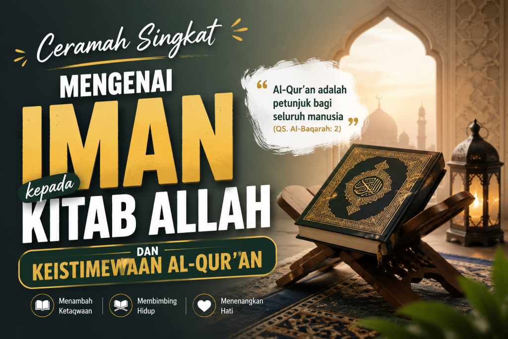 Ceramah Singkat Iman kepada Kitab Allah dan Keistimewaan Al-Qur’an.